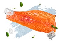 Salmon fillets in VAC